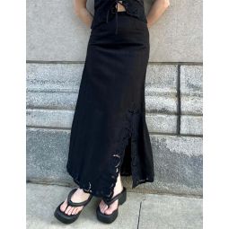 Arpi Embroidered Skirt - Black