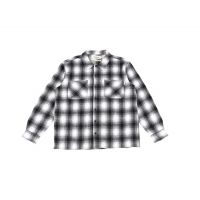 Heavyweight Flannel Plaid Shirt - Black