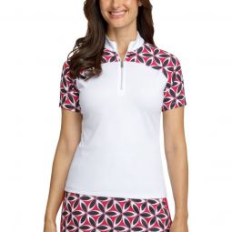 Tail Womens Axton Mock Neck Golf Top