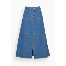 Hudie Skirt in Medium Indigo Blue