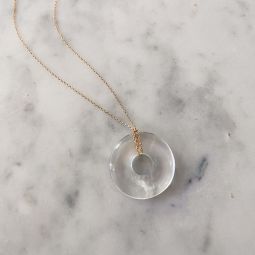 Beignet Necklace - Crystal