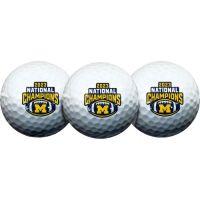Team Effort Michigan Wolverines College Football Playoff 2023 National Champions 3 Ball Pack