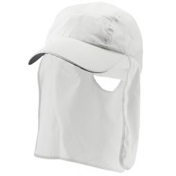 Lenoir Sun Flap Sports Hat White