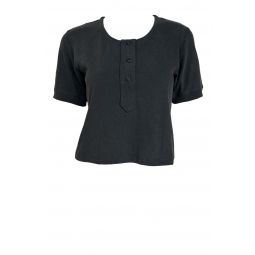 The Scoop Henley - Washed Black