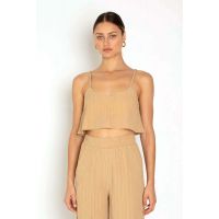 Ripple Gauze Cropped Cami - Tanlines