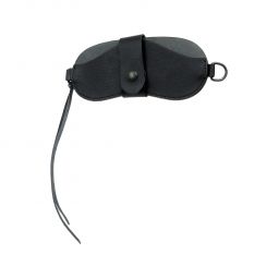 leather glasses case - Black