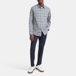 Standard-Fit Shirt in Check Cotton