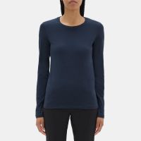 Long-Sleeve Tee In Stretch Cotton