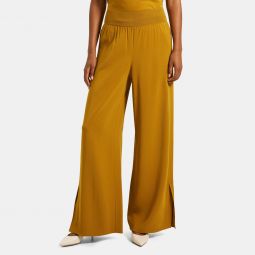 Wide-Leg Pull-On Pant in Drapey Viscose