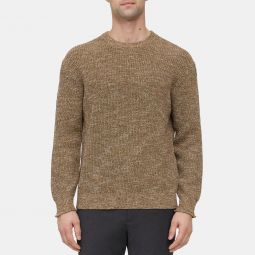 Crewneck Sweater in Tweed Knit