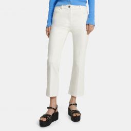 Slim Cropped Pant in Washed Denim