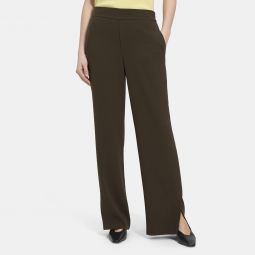 Straight Pull-On Pant in Crepe