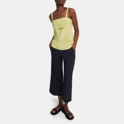 Tie-Back Top in Stretch Linen
