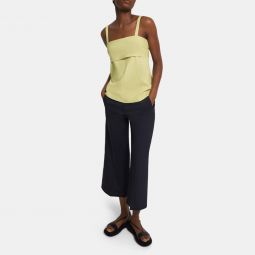 Tie-Back Top in Stretch Linen