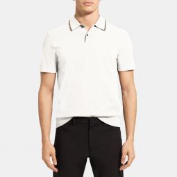 Polo Shirt in Stretch Viscose Knit