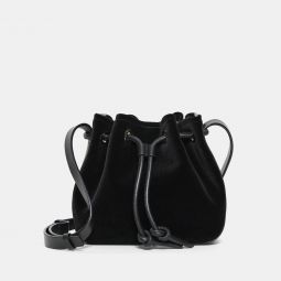Small Bucket Bag in Velvet