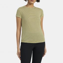 Tiny Tee in Striped Modal Jersey