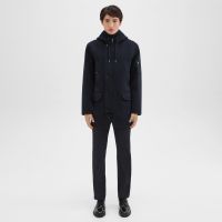 Hooded Parka in Double-Face Wool-Cashmere