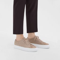 Common Projects Women's Tournament Shearling-Lined Low-Top Platform Sneakers