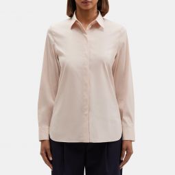 Classic Straight Shirt in Stretch Cotton
