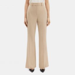 Flared High-Waist Pant in Stretch Wool