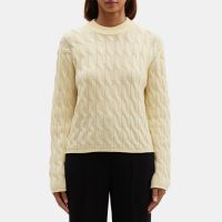 Cable Knit Sweater in Wool-Cashmere