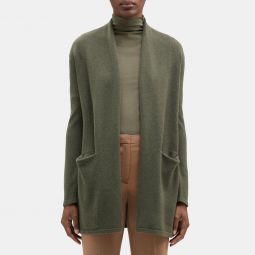 Open Front Cardigan in Wool-Cashmere