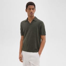 Brenan Polo Shirt in Cotton-Linen