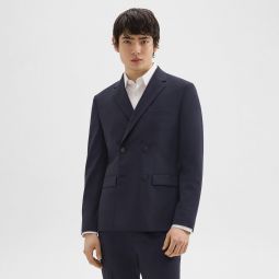 Morton Double-Breasted Blazer in Stretch Wool