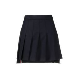 Mini Dropped Back Pleated Skirt