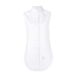 Classic Sleeveless Button Down Top