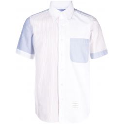 Funmix Stripe Oxford Short Sleeve Shirt