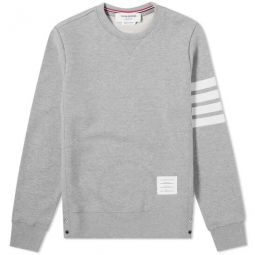 Light Grey 4-Bar Loopback Cotton Sweatshirt, Brand Size 0 (X-Small)