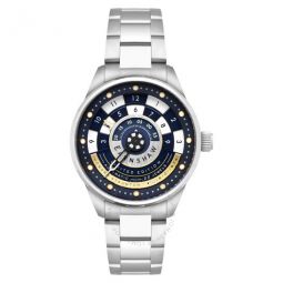 Chess Set Automatic Blue Dial Mens Watch