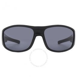 Polarized Smoke Wrap Mens Sunglasses