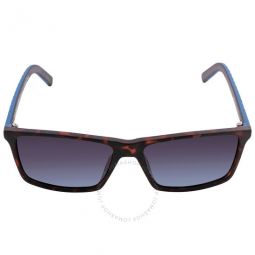Polarized Smoke Rectangular Mens Sunglasses