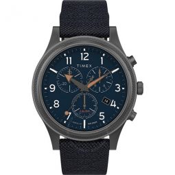 Allied LT Chronograph Quartz Blue Dial Mens Watch