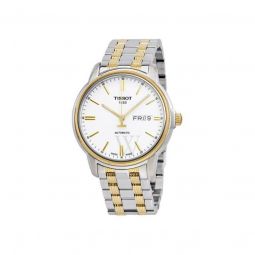 Mens Automatic III Two-tone (Silver and Gold-tone) Stainless Steel White Dial