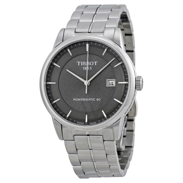 Men's Luxury Automatic Stainless Steel Anthracite Dial Watch
