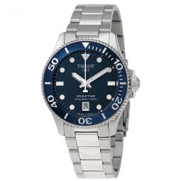 Seastar 1000 Quartz Blue Dial Ladies Watch T1202101104100