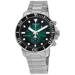 Seastar Chronograph Quartz Green Dial Mens Watch