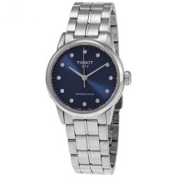 Luxury Automatic Diamond Blue Dial Ladies Watch