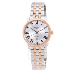 Carson Automatic Silver Dial Two-tone Ladies Watch