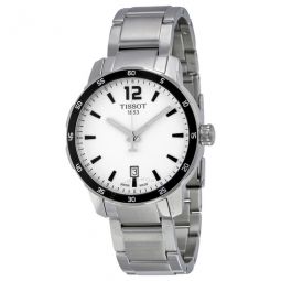 Quickster Silver Dial Stainless Steel Mens Watch T0954101103700