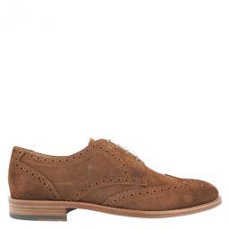 Mens Walnut Light Wingtip Perforated Lace-Ups Derby, Brand Size 9 ( US Size 10 )