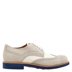 Mens Perforated Two-Tone Nubuck Oxford Brogues, Brand Size 5.5 ( US Size 6.5 )