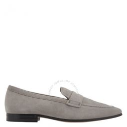 Mens Grey Steam Suede Loafers, Brand Size 6 ( US Size 7 )