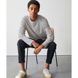 Issued By: Japanese Nautical Striped Tee in White