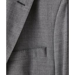 Italian Tropical Wool Sutton Suit Jacket in Charcoal