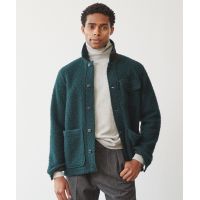 Boucle Chore Jacket in Evergreen
